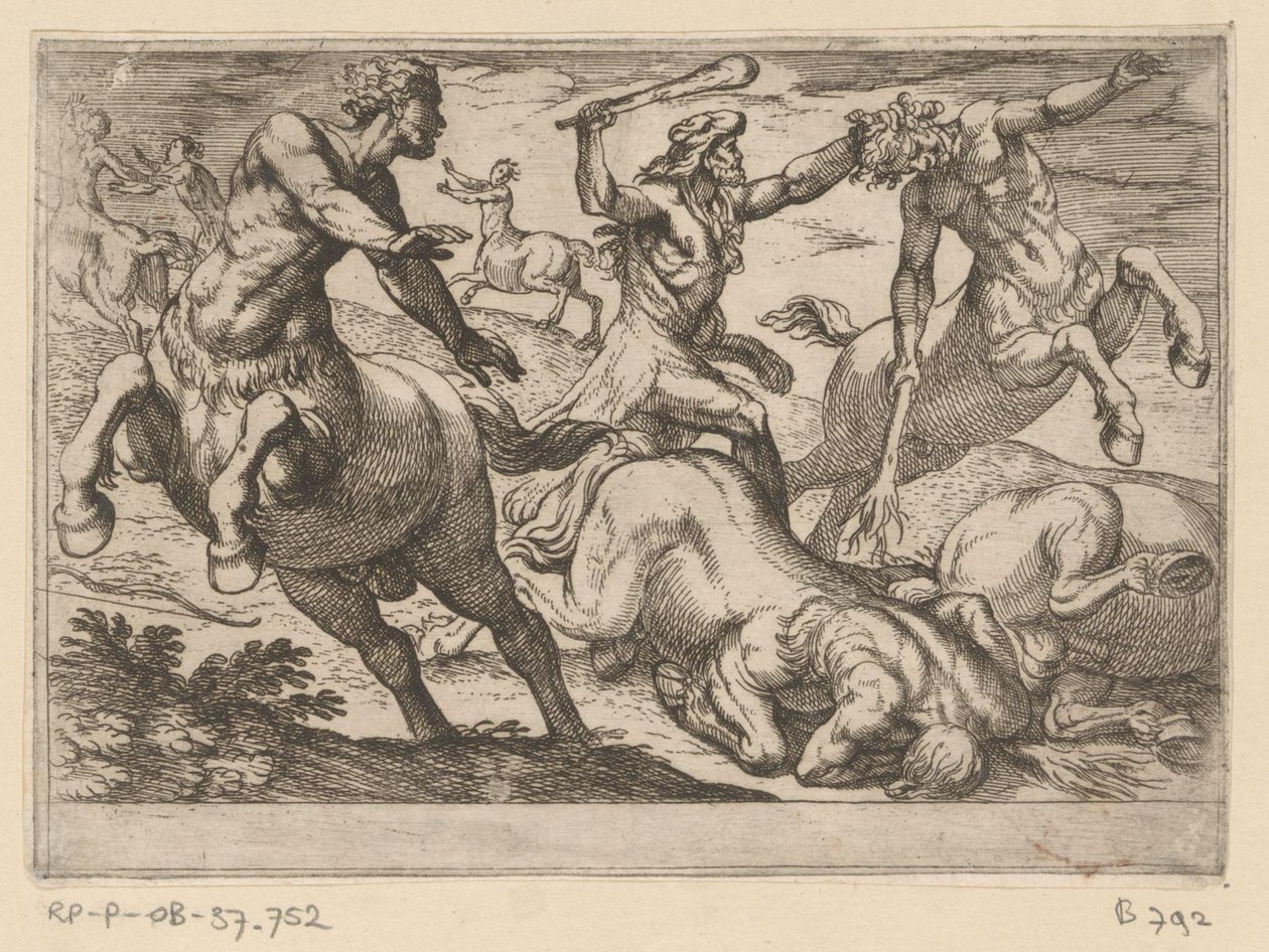 Herkules und die Kentauren von Antonio Tempesta