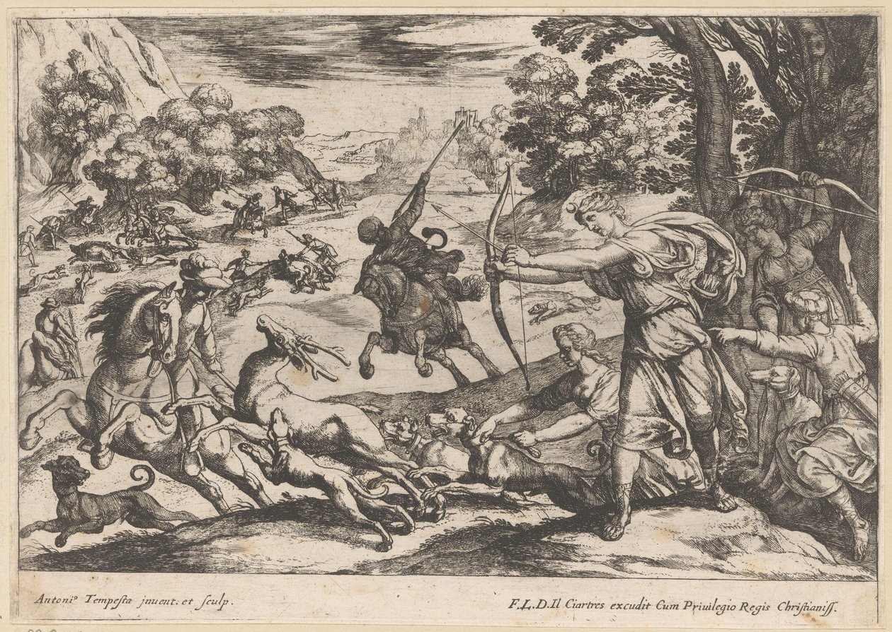 Hirschjagd von Antonio Tempesta
