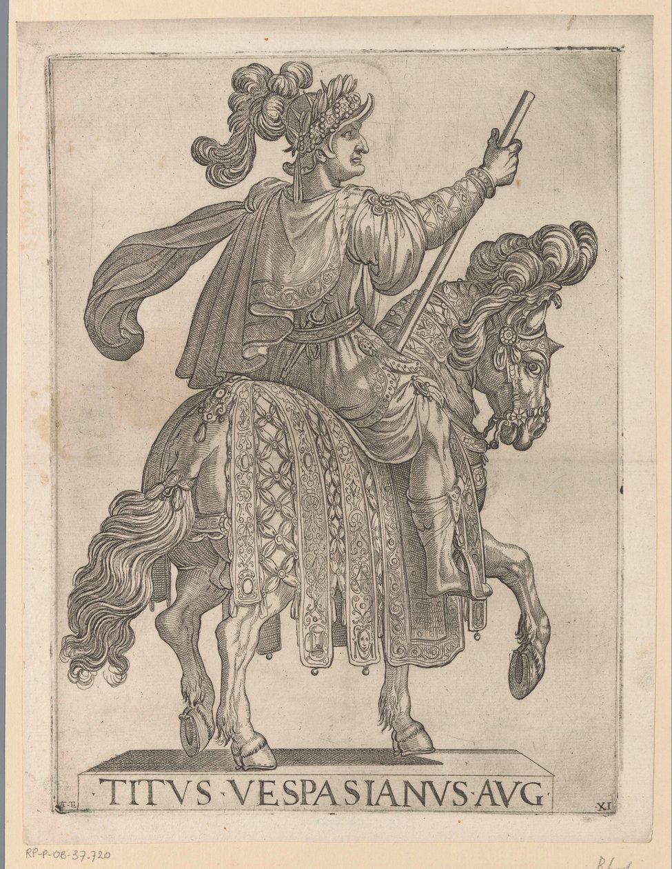 Kaiser Titus zu Pferd von Antonio Tempesta