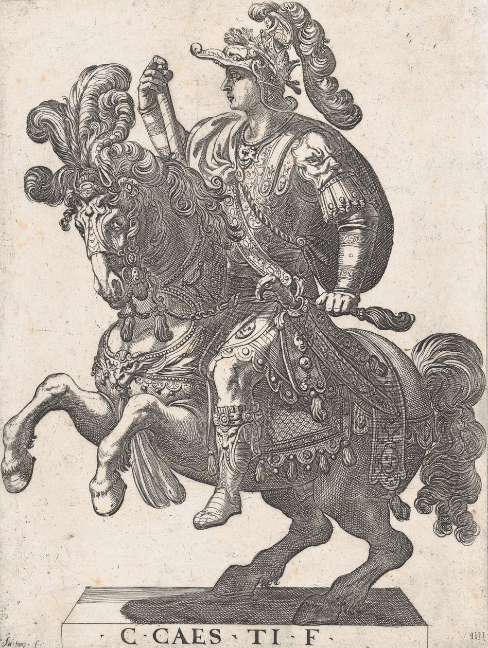 Tafel 4: Kaiser Gaius zu Pferd, aus 