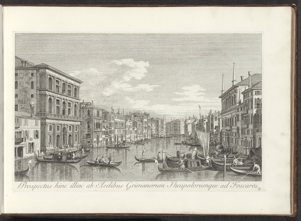 Ansicht des Canal Grande, Palazzo Grimani und Ca