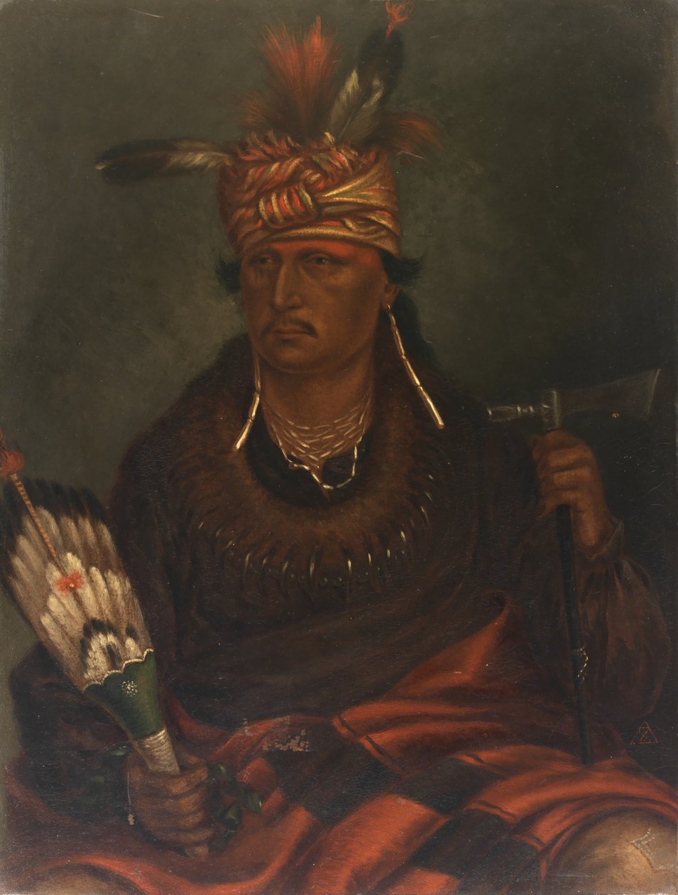 Chetan-woa-kutoa-mang Der Falke, der zu Fuß jagt, ca. 1887 von Antonio Zeno Shindler
