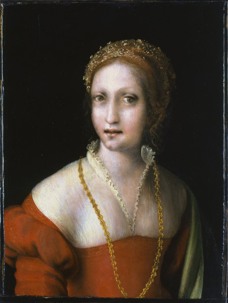 Porträt einer jungen Frau von Antonio da Correggio