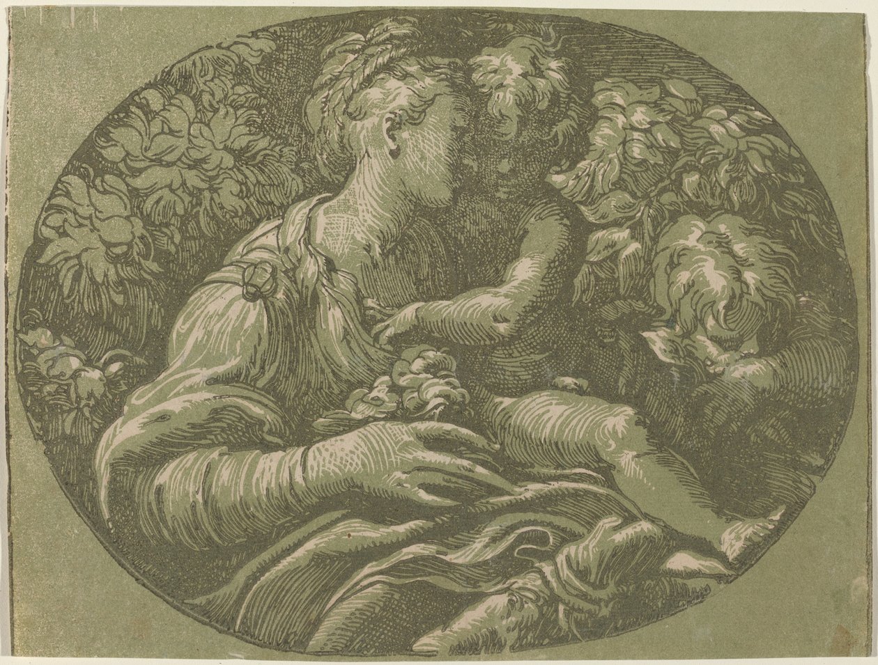 Die Jungfrau mit der Rose von Antonio da Trento
