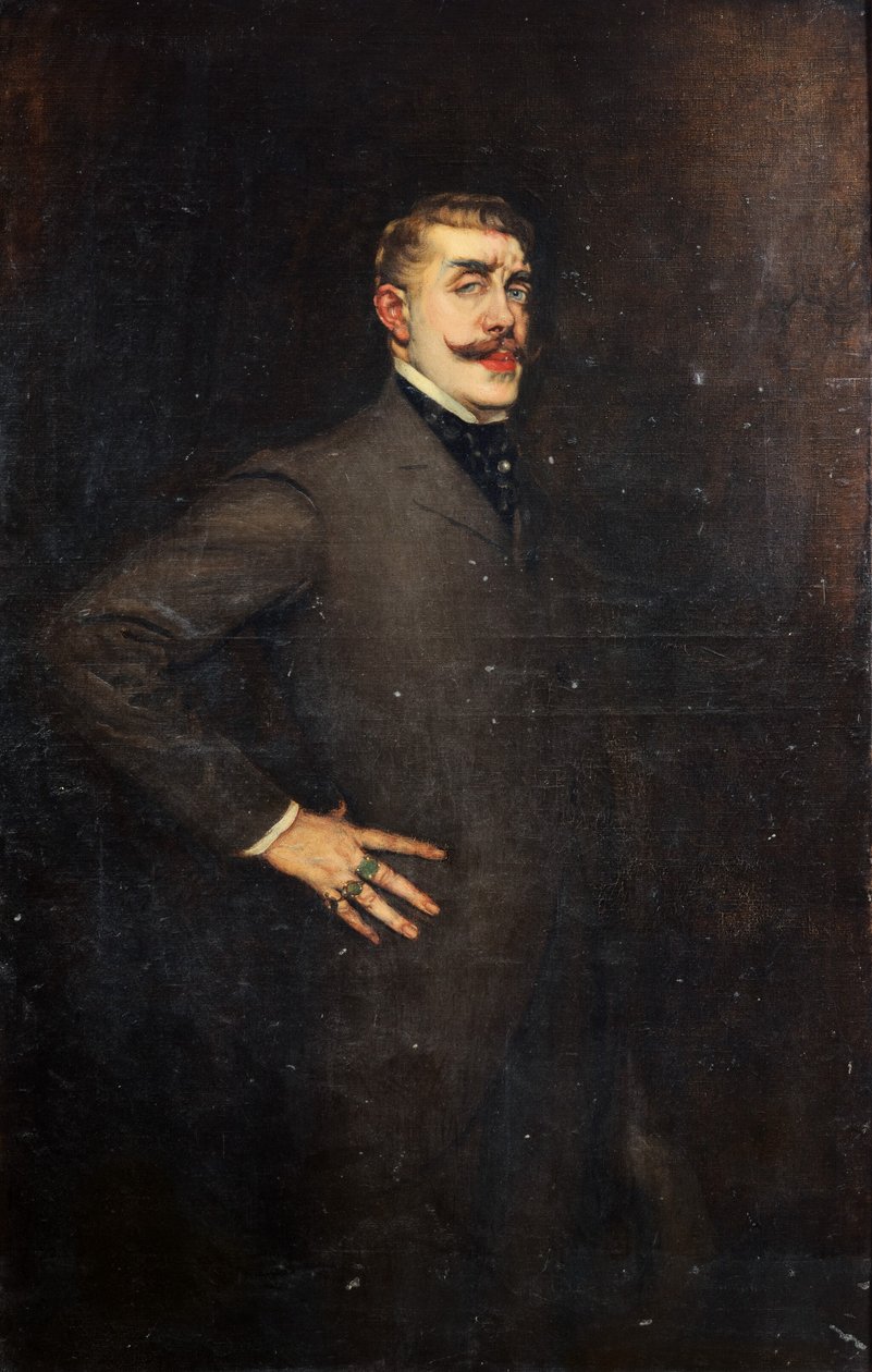 Porträt von Jean Lorrain von Antonio de la Gandara