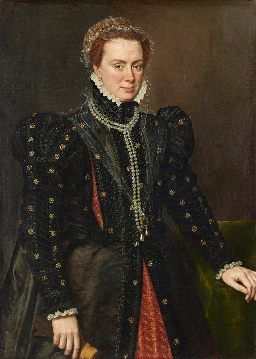 Herzogin Margarete von Parma (1522-1586) von Antonis Mor