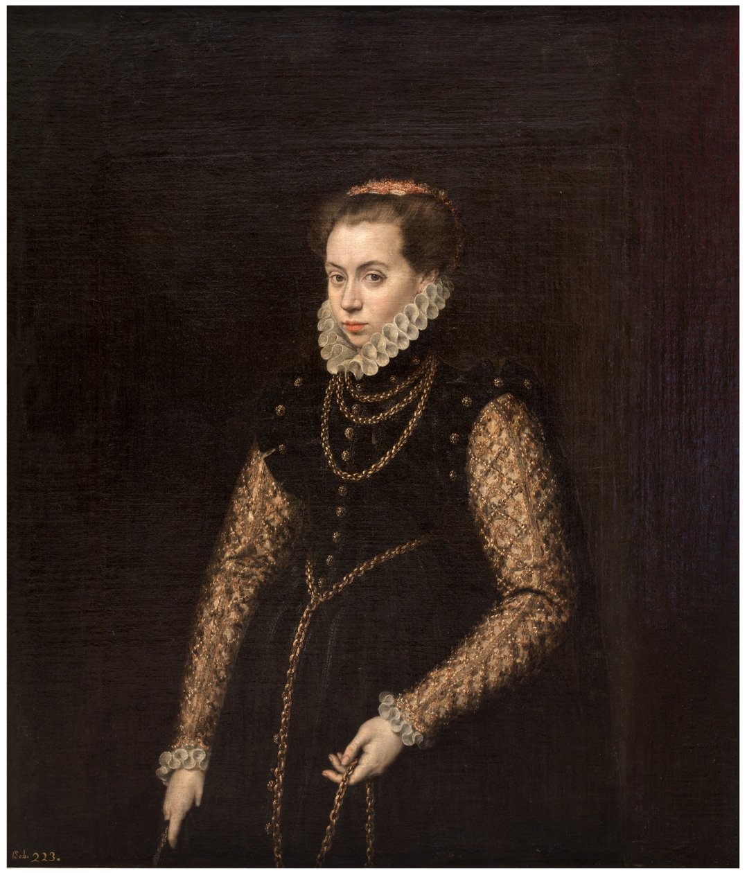 Dame mit Goldketten von Antonis Mor