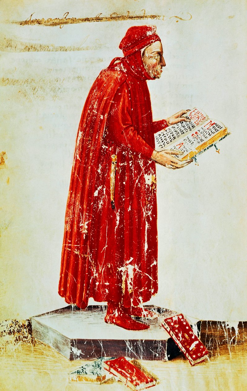 Porträt von Lino Coluccio Salutati (Stignano) von Apollonio di Giovanni di Tommaso