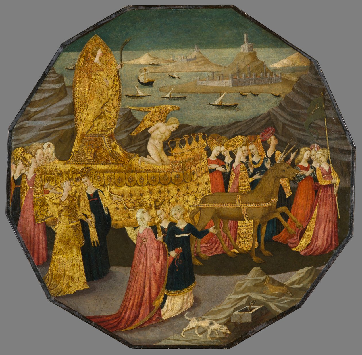 Der Triumph der Keuschheit, ca. 1450-1460 von Apollonio di Giovanni di Tommaso