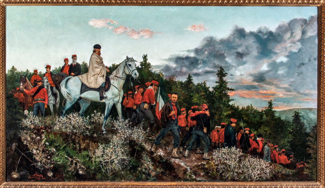 Die Schlacht von Mentana, 3. November 1867 von Archimede Tranzi
