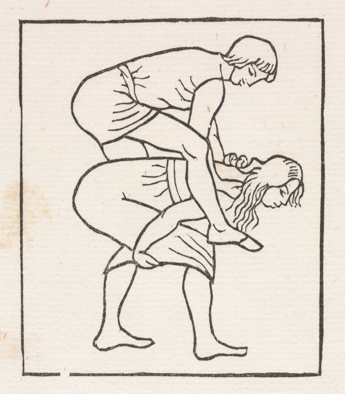 Daphnis und Chloe: Daphnis legt den Apfel in Chloes Busen von Aristide Maillol