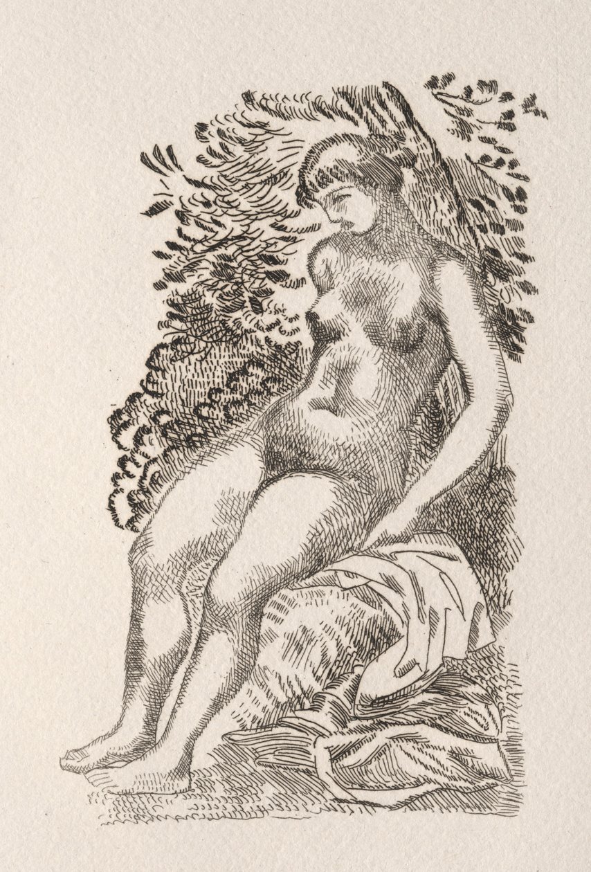 Illustration zu einem Gedicht von Pierre de Ronsard von Aristide Maillol