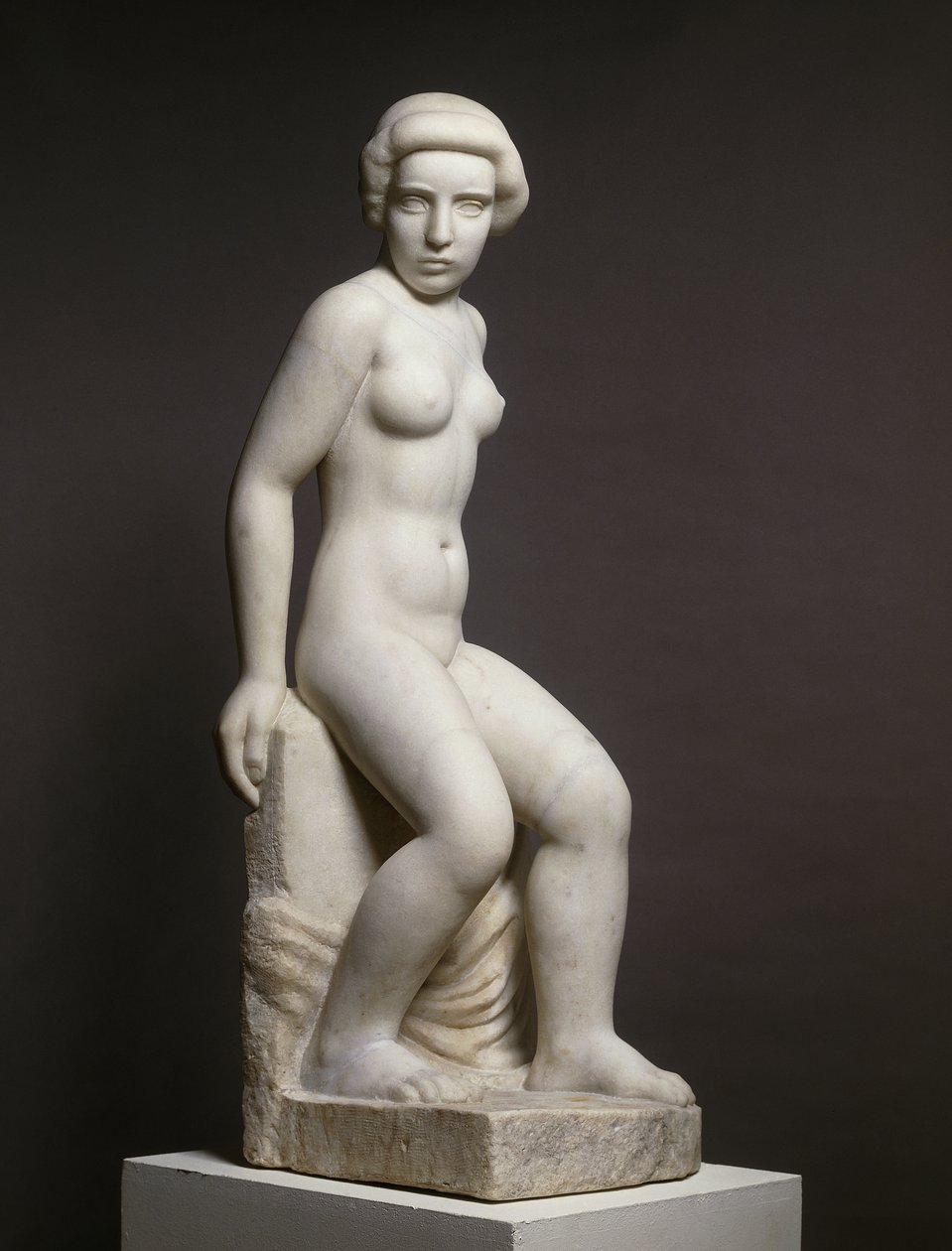 Nacktes Mädchen und Drapierung von Aristide Maillol