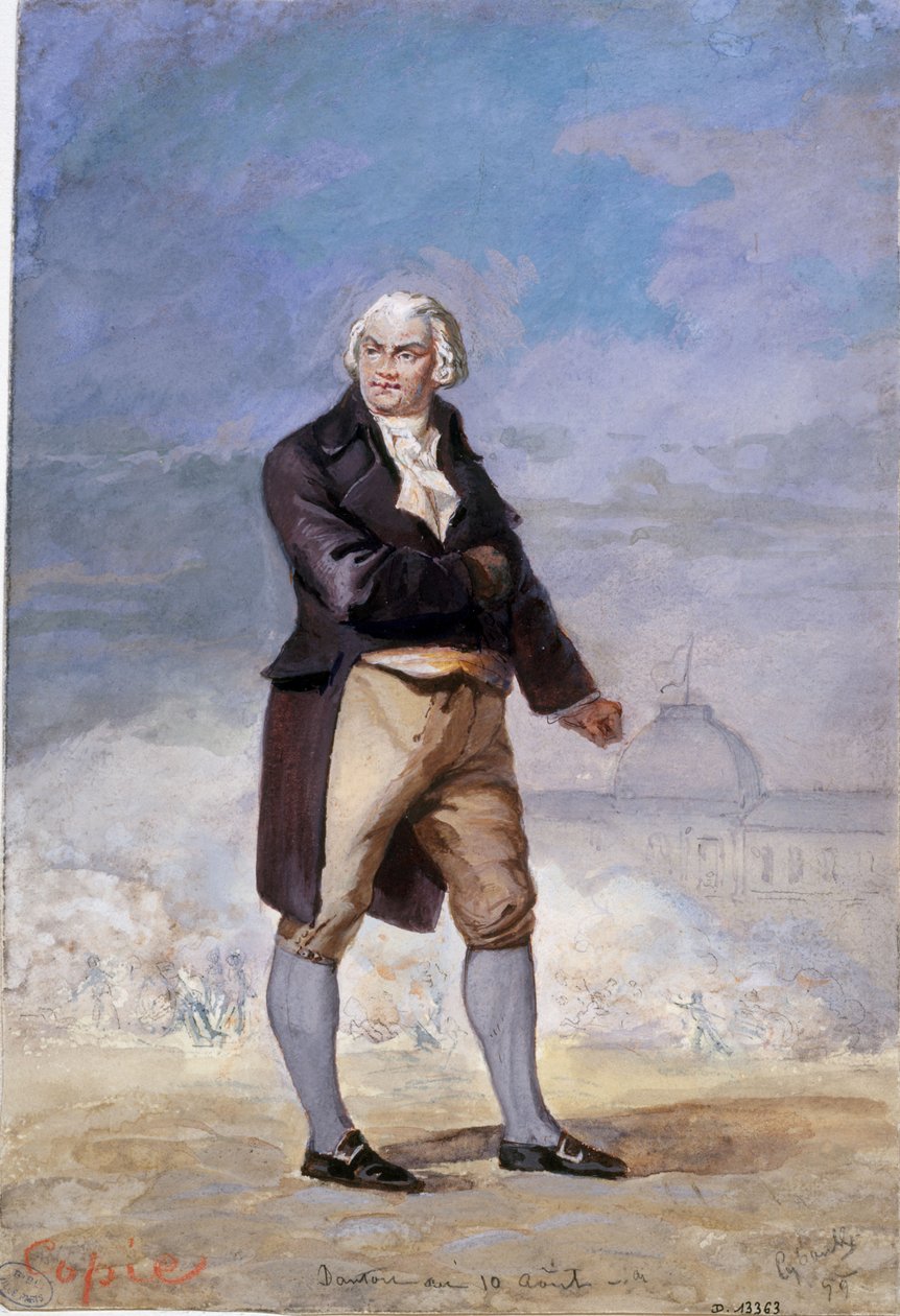 Porträt von Georges Jacques Danton 1759-1794, 1879 von Armand Cyboule