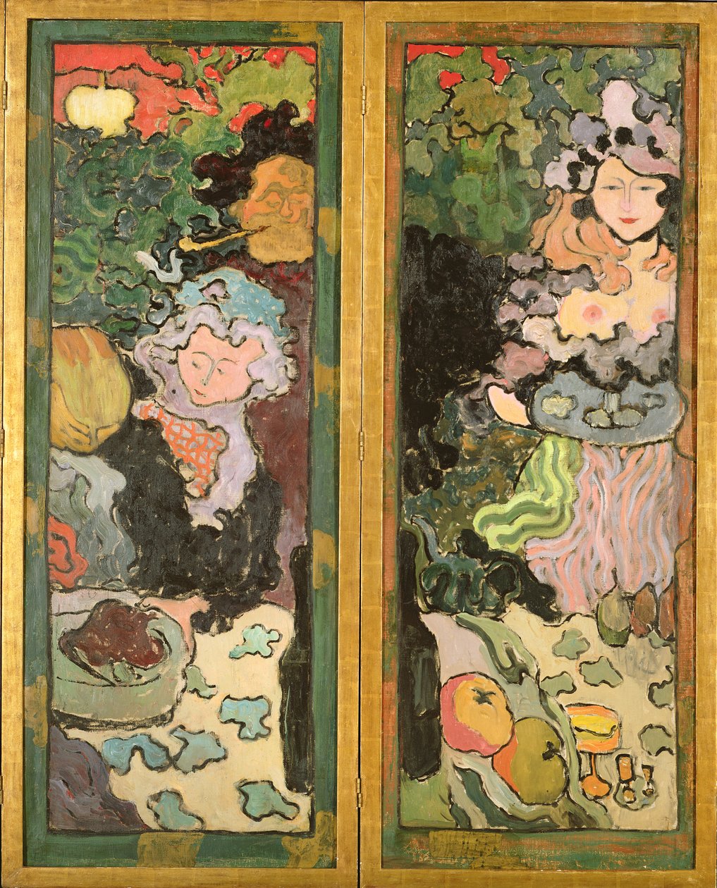 Die Freuden des Lebens (bemalter Bildschirm) von Armand Séguin