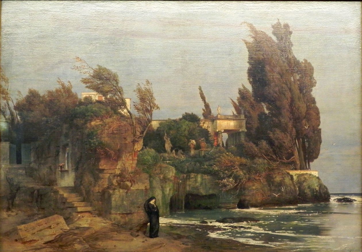 Villa am Meer, Version II von Arnold Böcklin