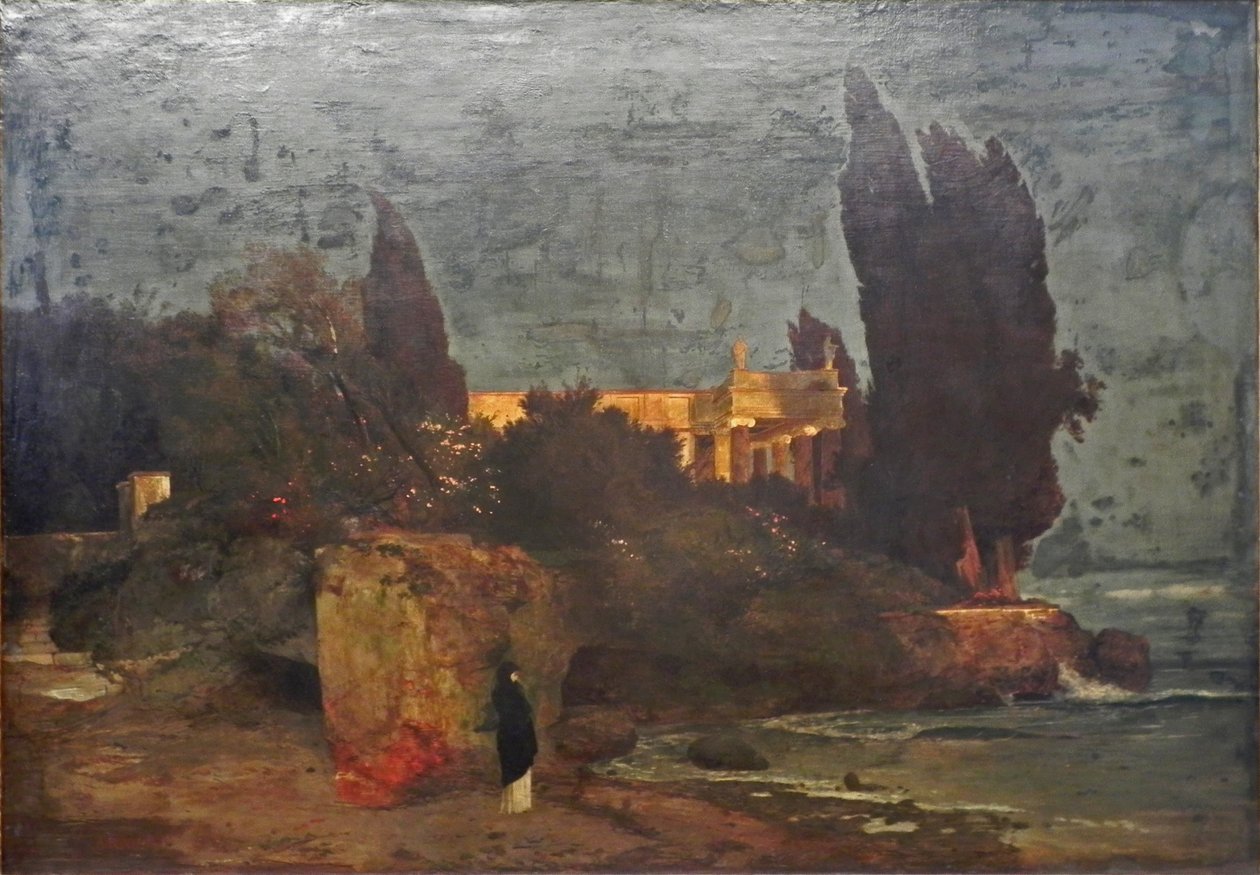 Villa am Meer, Version I von Arnold Böcklin