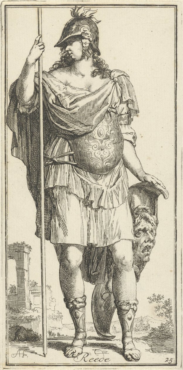 Minerva als Personifikation der Vernunft von Arnold Houbraken