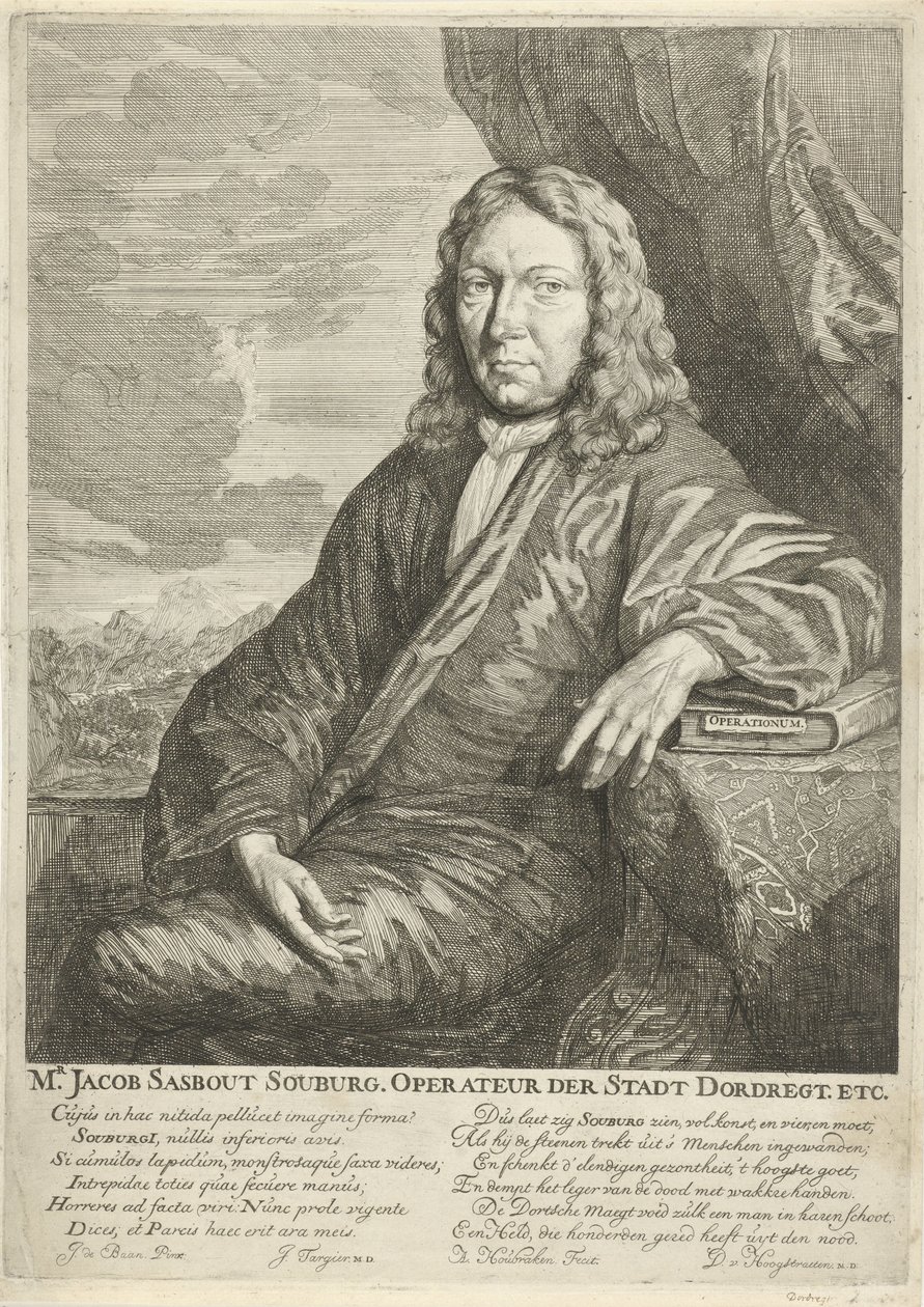 Porträt von Jacob Sasbout Souburg von Arnold Houbraken