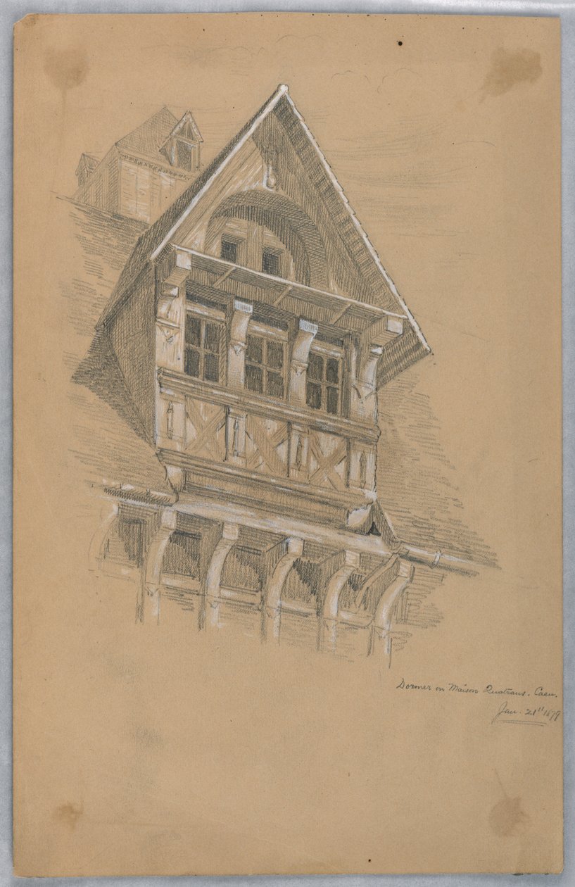 Dachgaube auf Maison des Quatrans, Caen von Arnold William Brunner