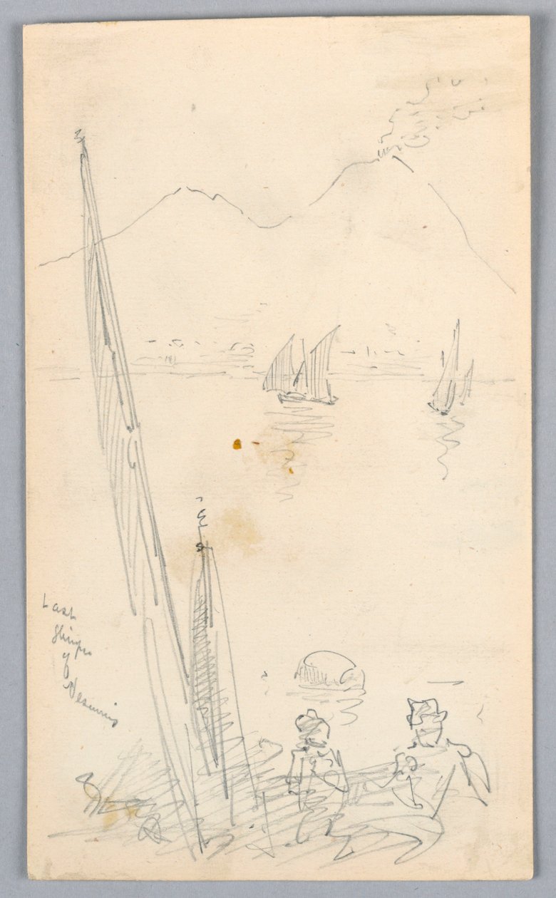 Letzter Blick auf den Vesuv von Arnold William Brunner