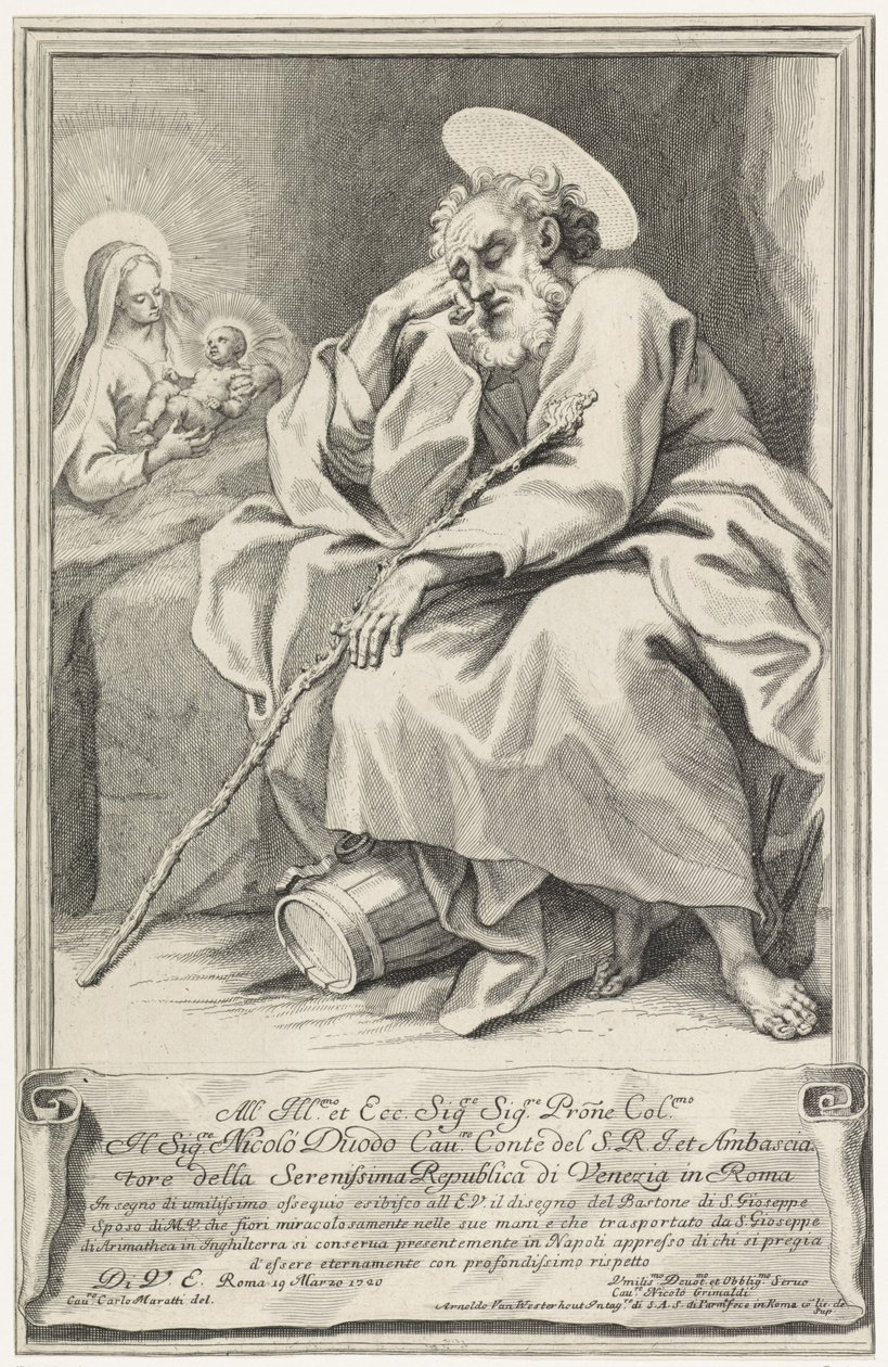 Schlafender Josef von Arnold van Westerhout
