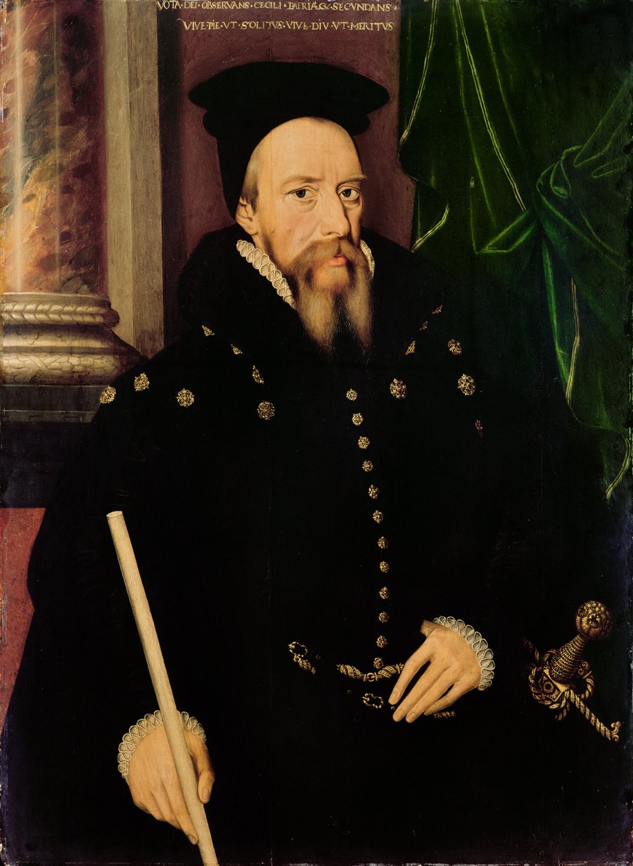 Porträt von William Cecil, 1. Baron Burghley (1520-98), Lord High Treasurer von Arnold von Brounckhorst