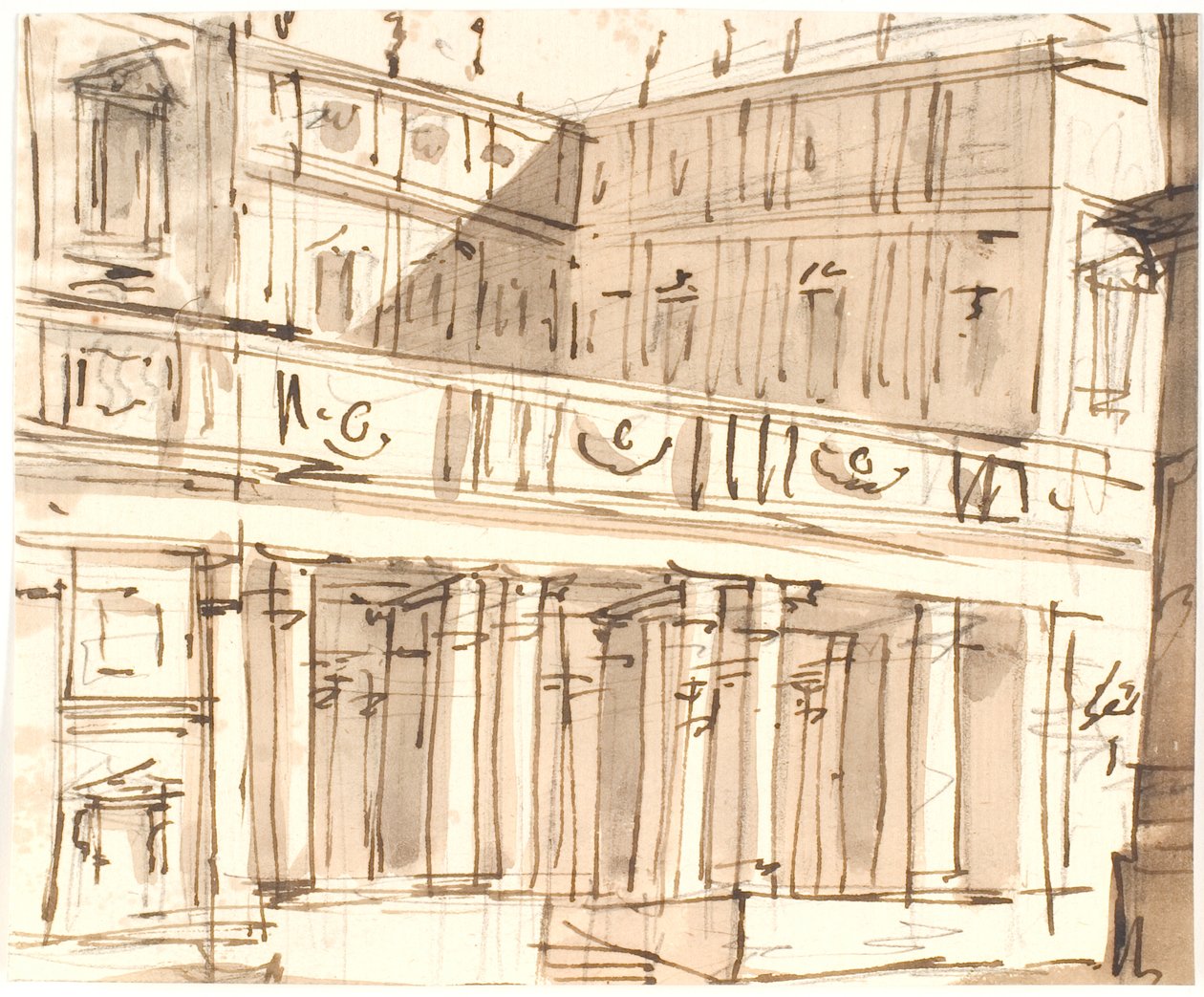 Palast mit Kolonnade von Aron Wallick