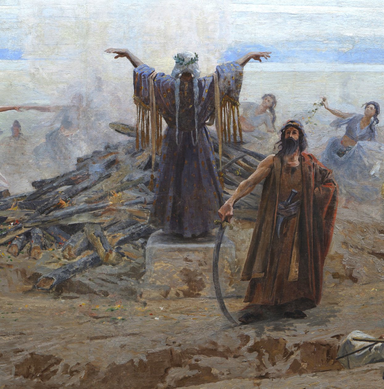 Der Einzug der Ungarn (Feszty-Panorama) von Arpad Feszty