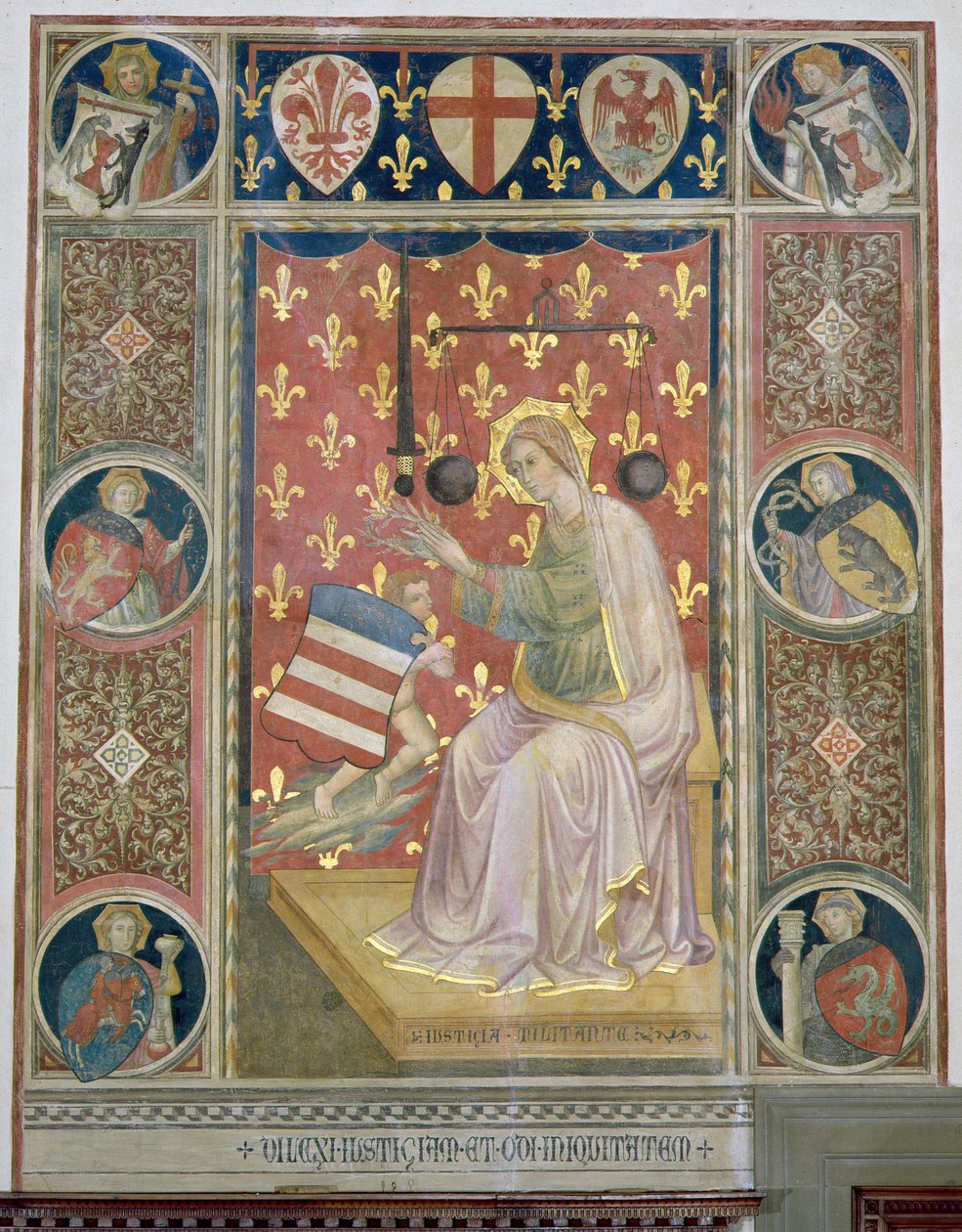 Militante Gerechtigkeit, aus dem Salone del Consiglio von Arrigo di Niccolo