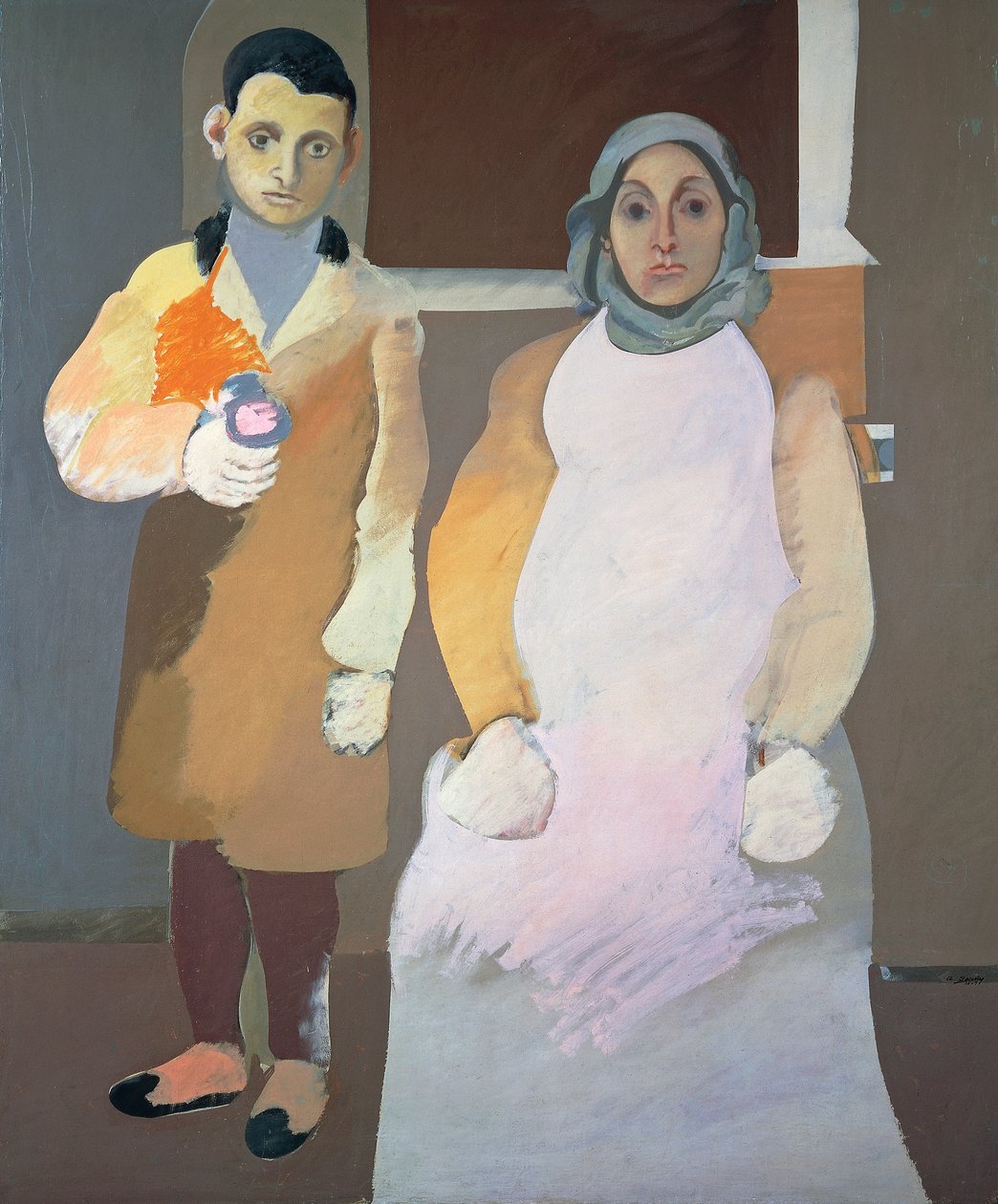 Der Künstler und seine Mutter, ca. 1926-1936 von Arshile Gorky