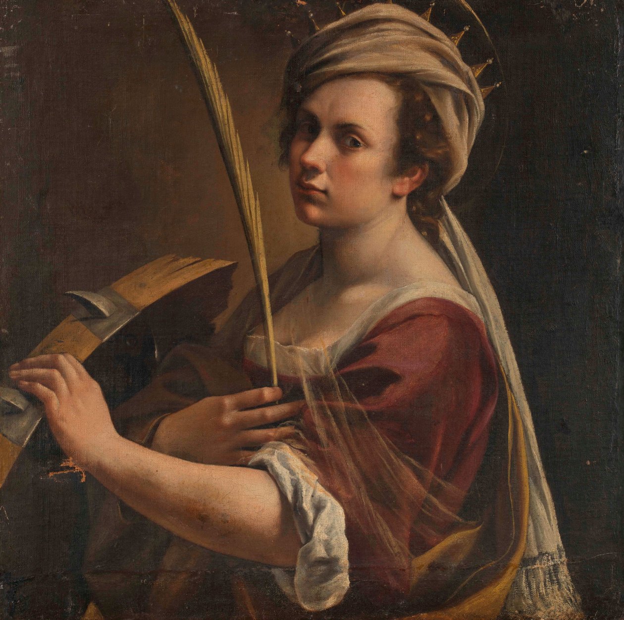 Selbstporträt als Heilige Katharina von Alexandria, ca. 1616 von Artemisia Gentileschi