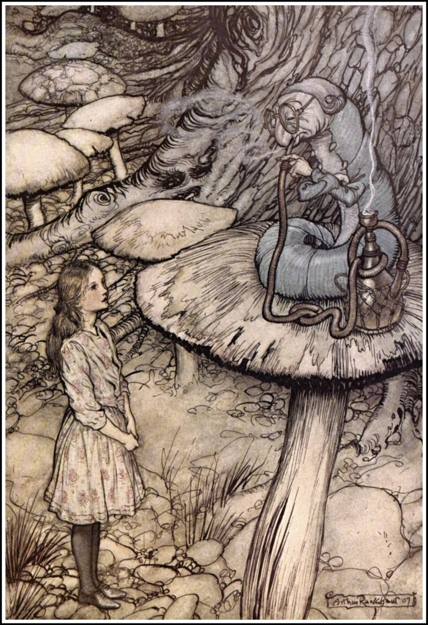Alices Abenteuer im Wunderland - Rat von einer Raupe