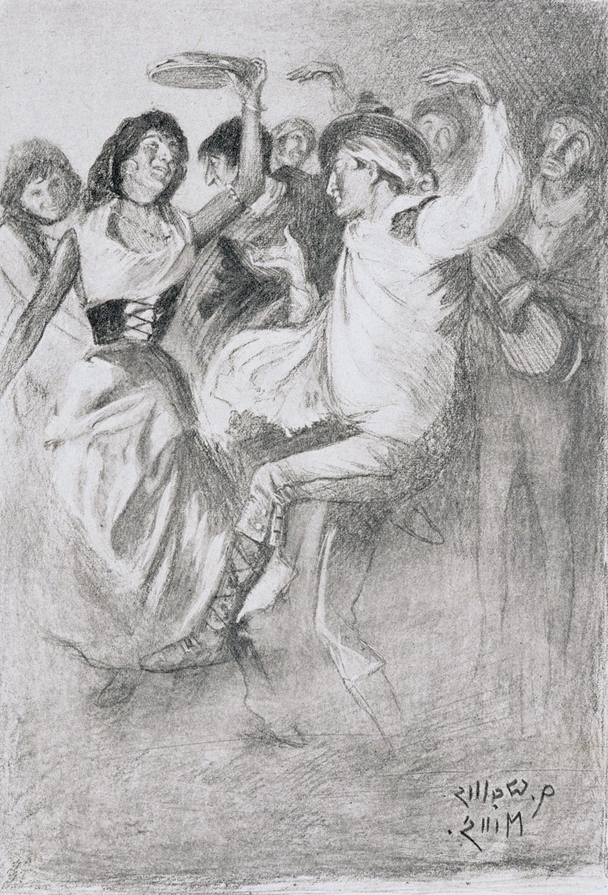 Zigeunerhochzeitstanz, aus The Zincali von George Barrow (1803-81), veröffentlicht in London, 1923 von Arthur Wallis Mills