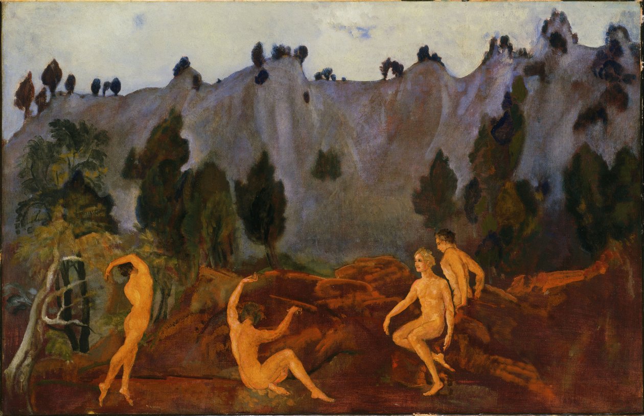 Das Zögern des Orestes von Arthur Bowen Davies