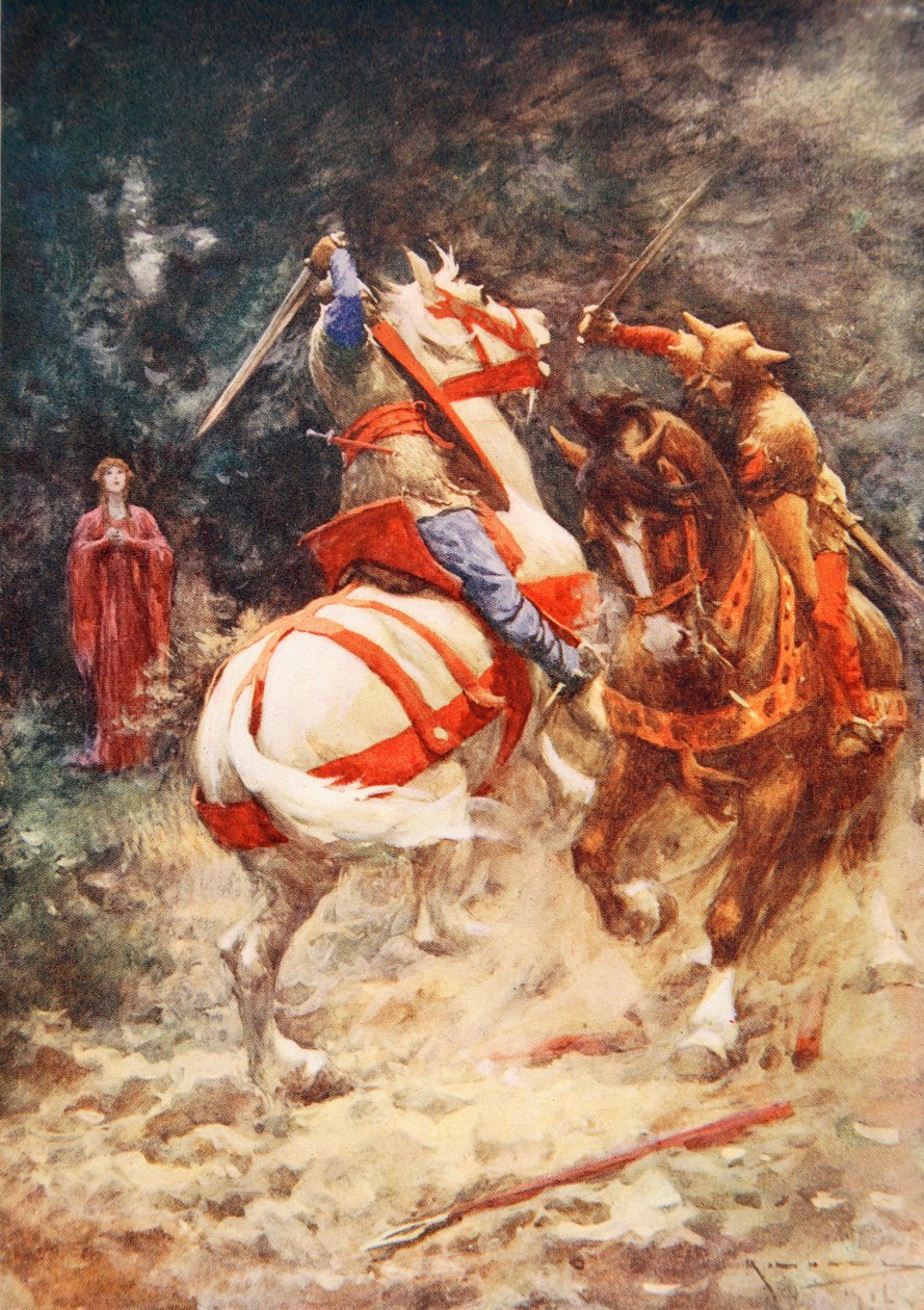 Der Ritter des Schwans von Arthur C. (after) Michael