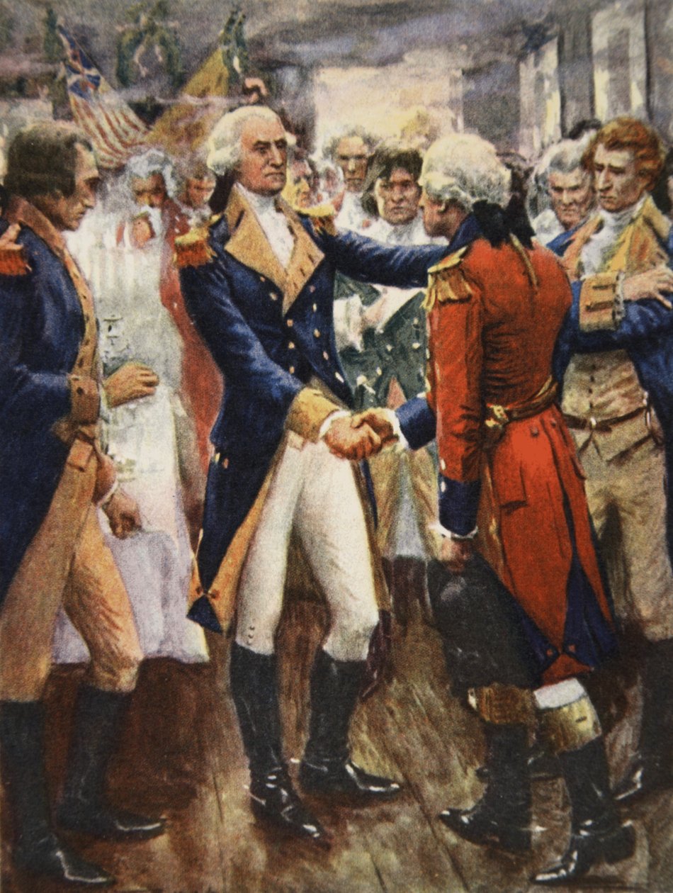 Washington verabschiedet sich von seinen Offizieren, Illustration aus 