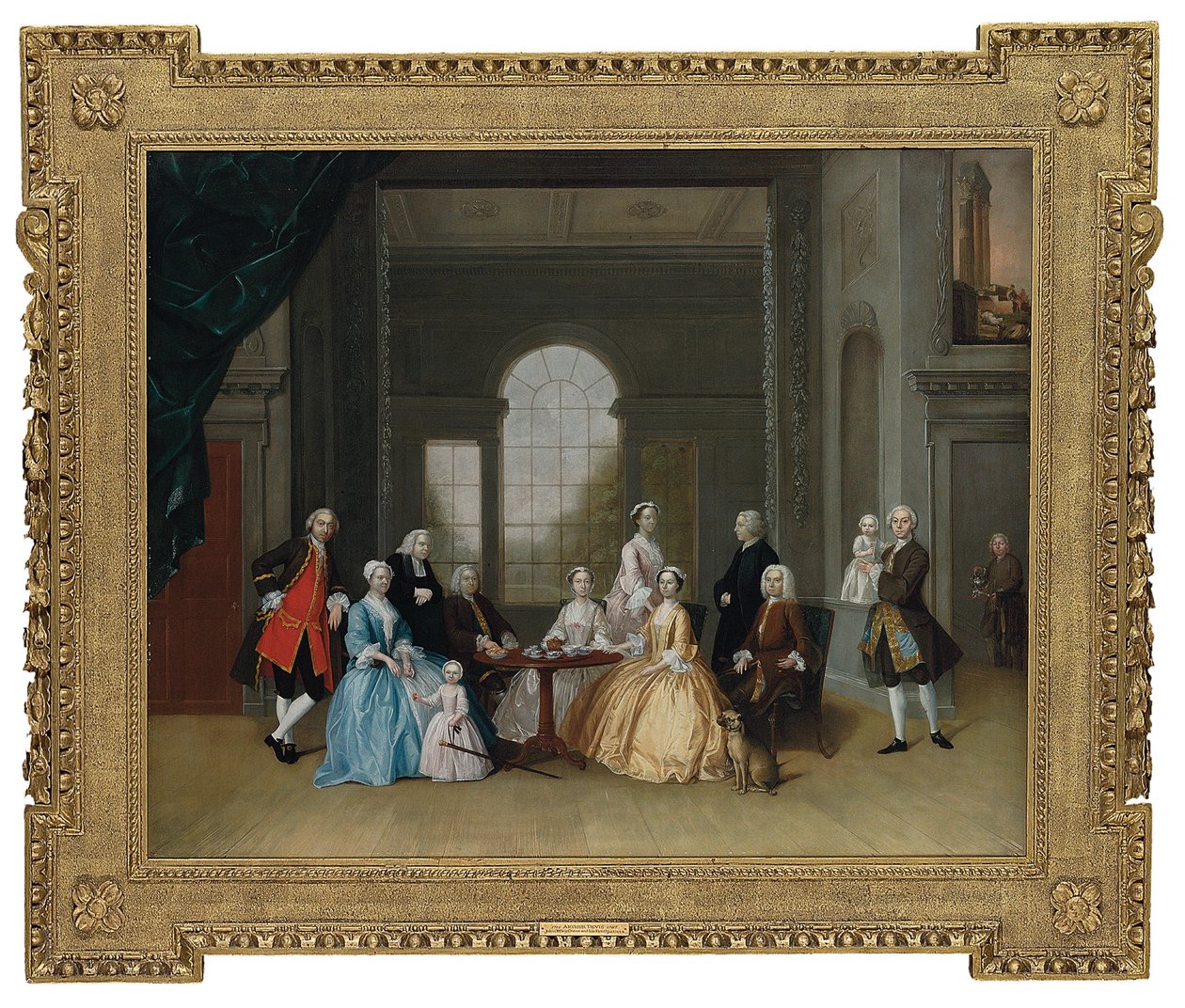 Gruppenporträt von John Offley Crewe und seiner Familie von Arthur Devis