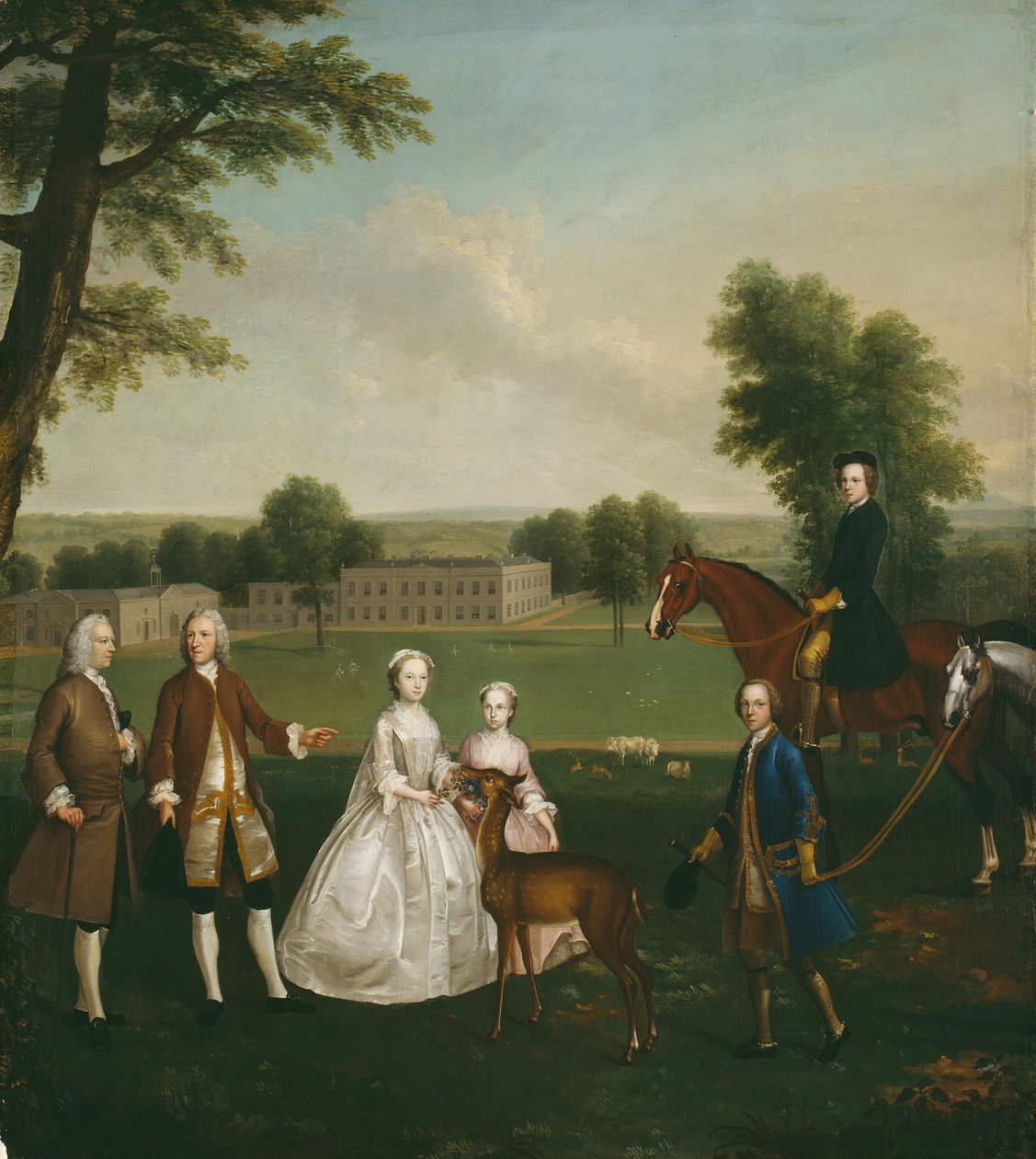 Thomas Lister und Familie im Gisburne Park von Arthur Devis