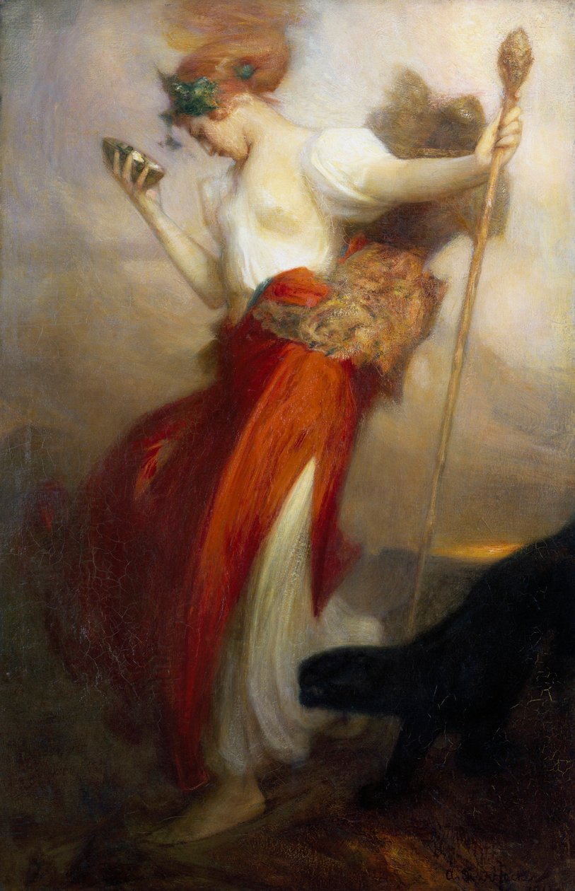 Die Bacchantin von Arthur Hacker