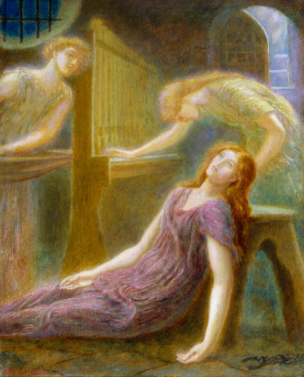 "Sainte Cecile" von Arthur Hughes