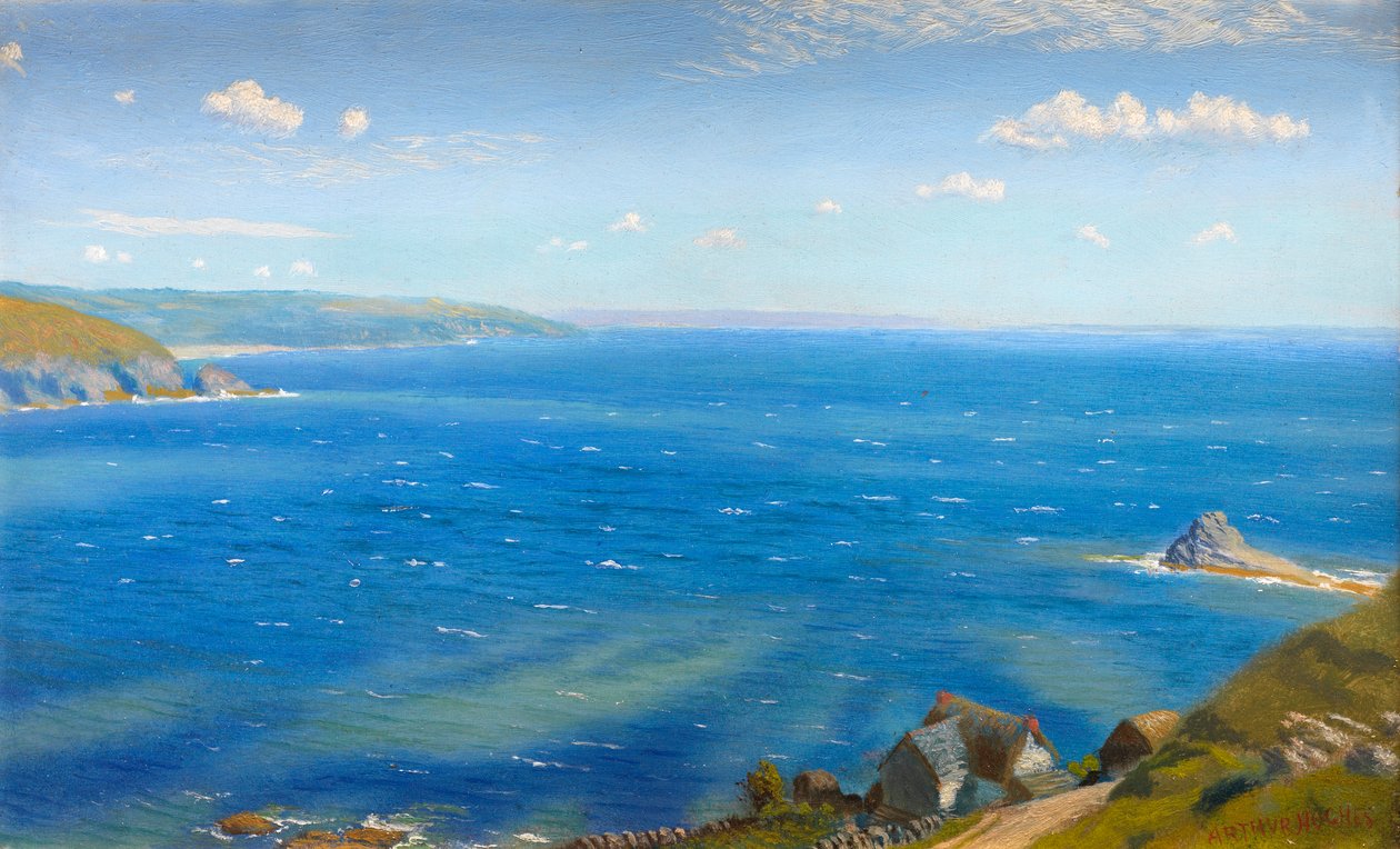 Studie für Hannafore, West Looe von Arthur Hughes