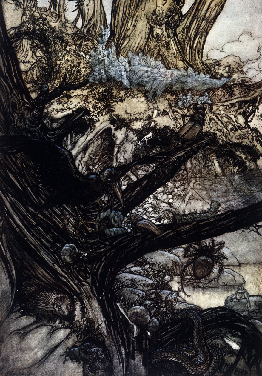 Illustration von Arthur Rackham für Ein Sommernachtstraum von William Shakespeare von Arthur Rackham