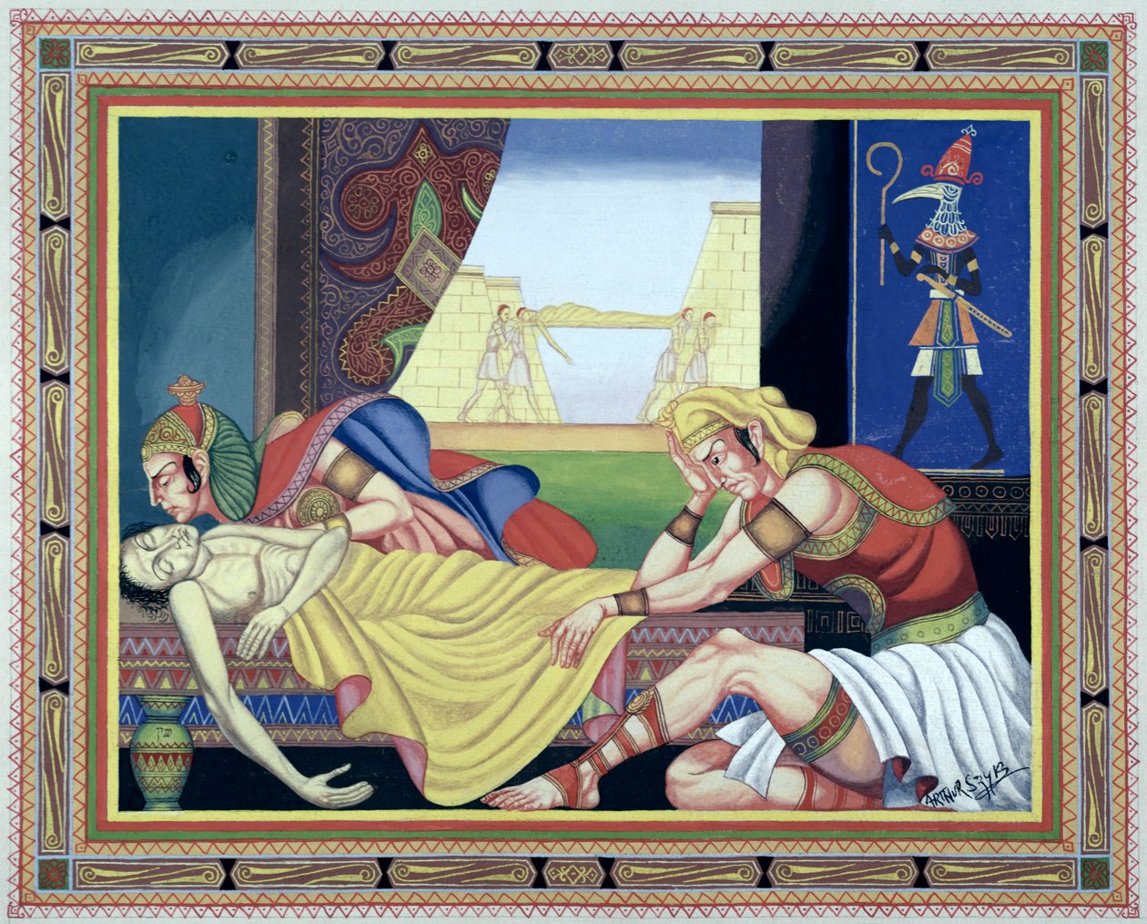 Die siebte Plage Ägyptens von Arthur Szyk