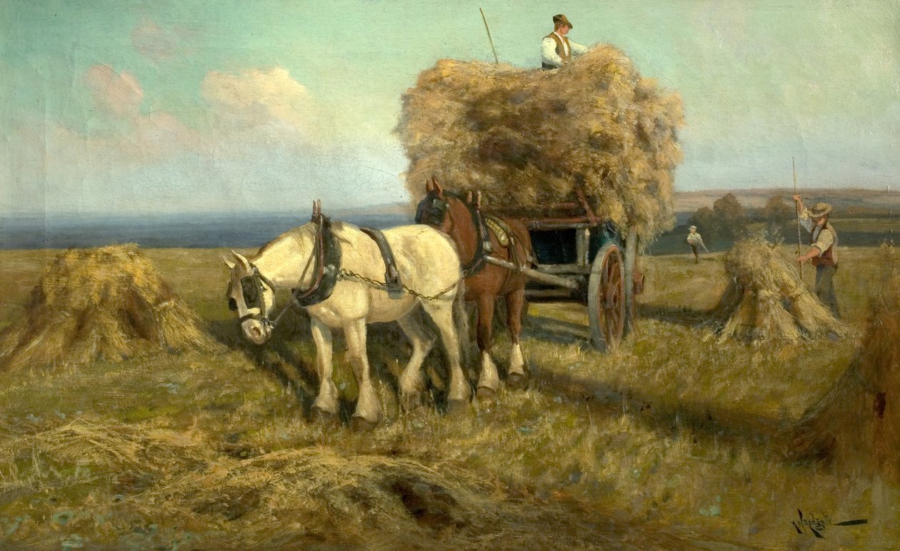 Das Beladen des Erntewagens von Arthur Walker Redgate