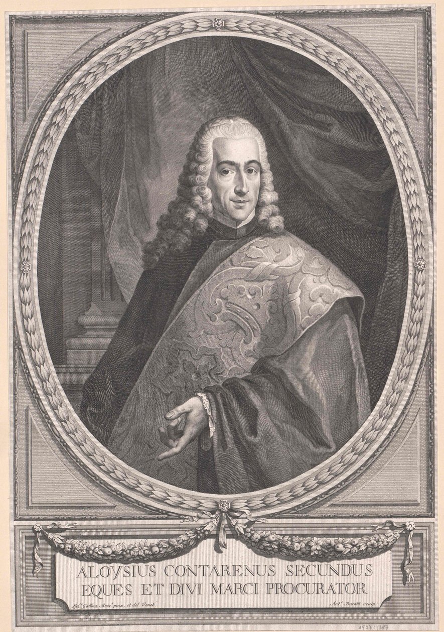 Aloysius Secundus Contarini von Artist Unknown: Kunstdruck