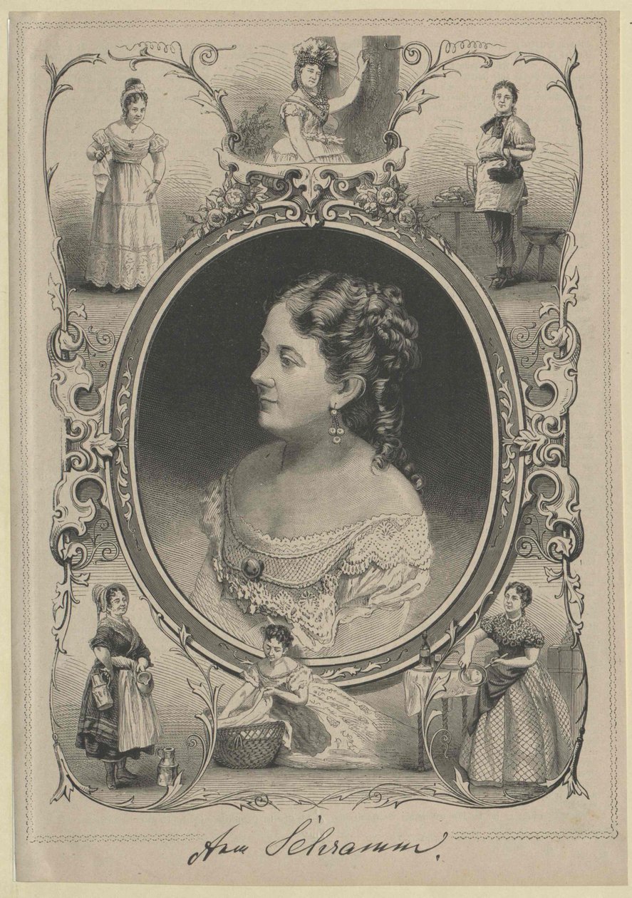 Anna Schramm (Druck) von Artist Unknown