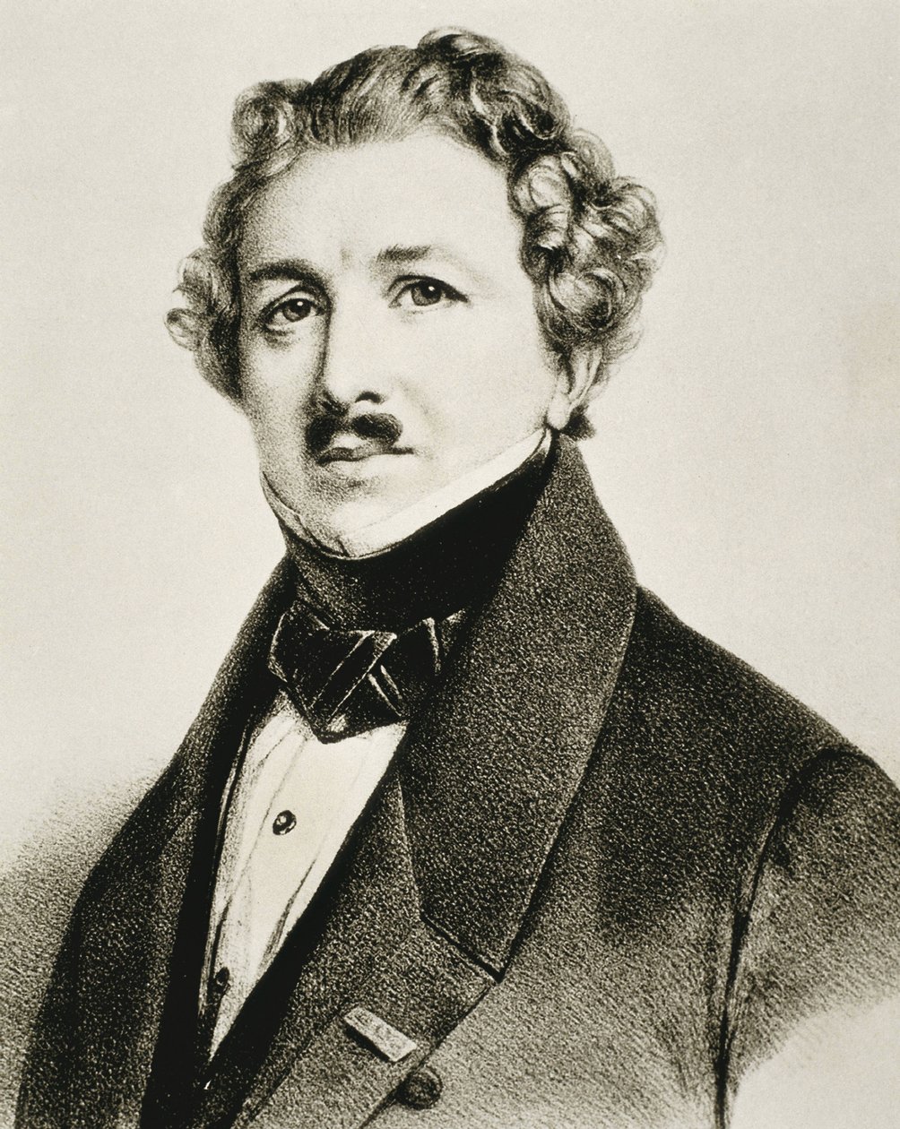 Louis-Jacques-Mandé Daguerre (1787-1851). Englischer Erfinder, der die Fotografie verbesserte. Lithografie von Artist Unknown