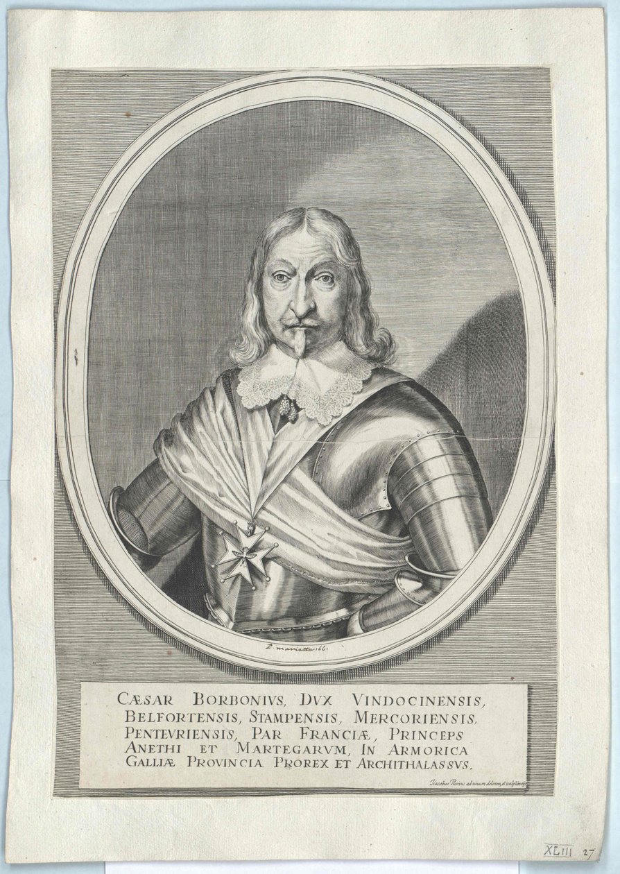 Herzog von Vendôme Bourbon von Artist Unknown