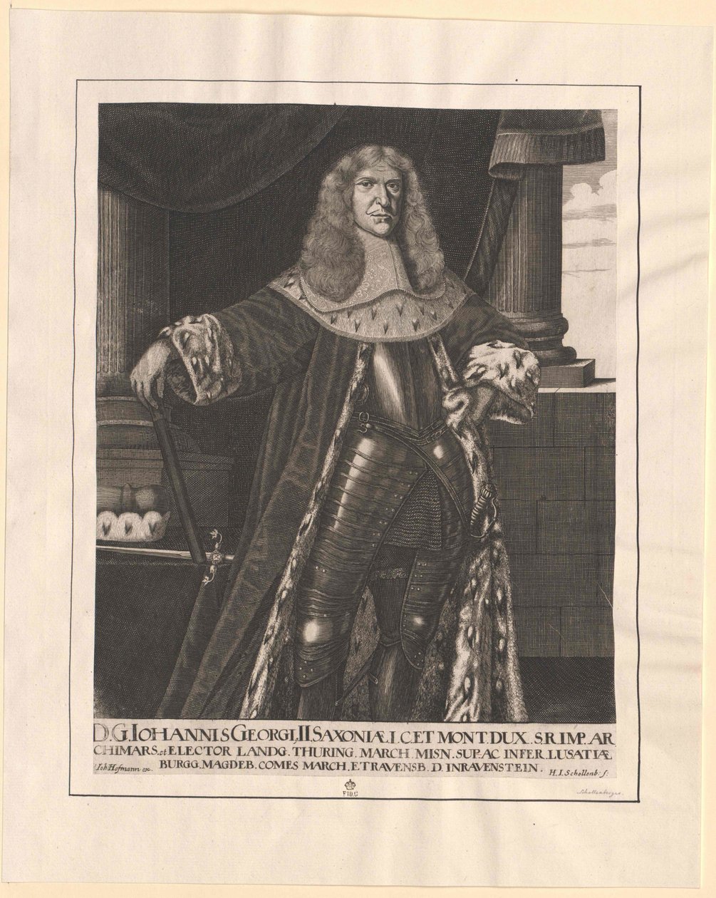 Kurfürst von Sachsen Johann Georg II. von Artist Unknown